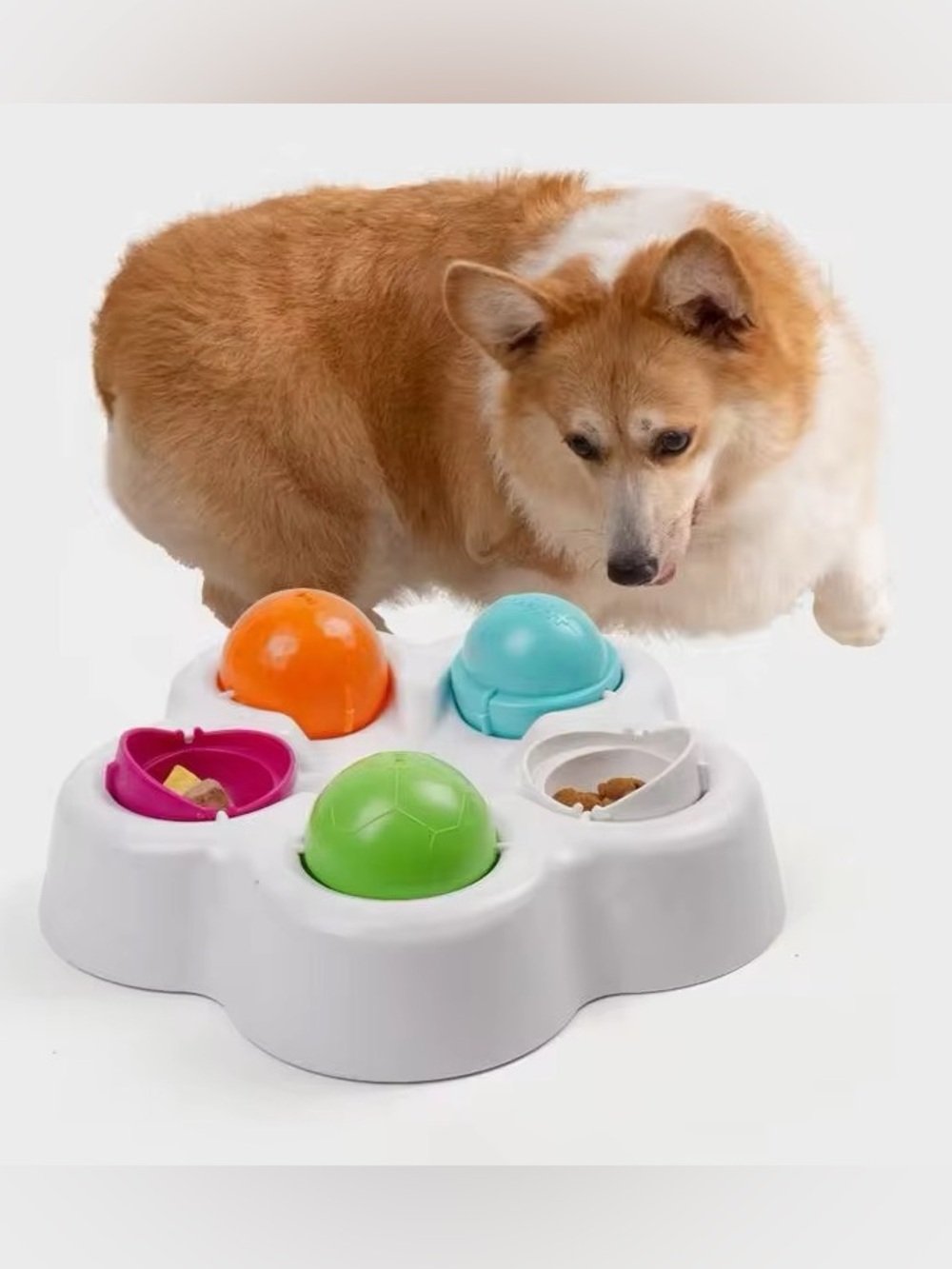 Interactive Dog Puzzle Feeder - Multi-Color Slow Feeding Toy